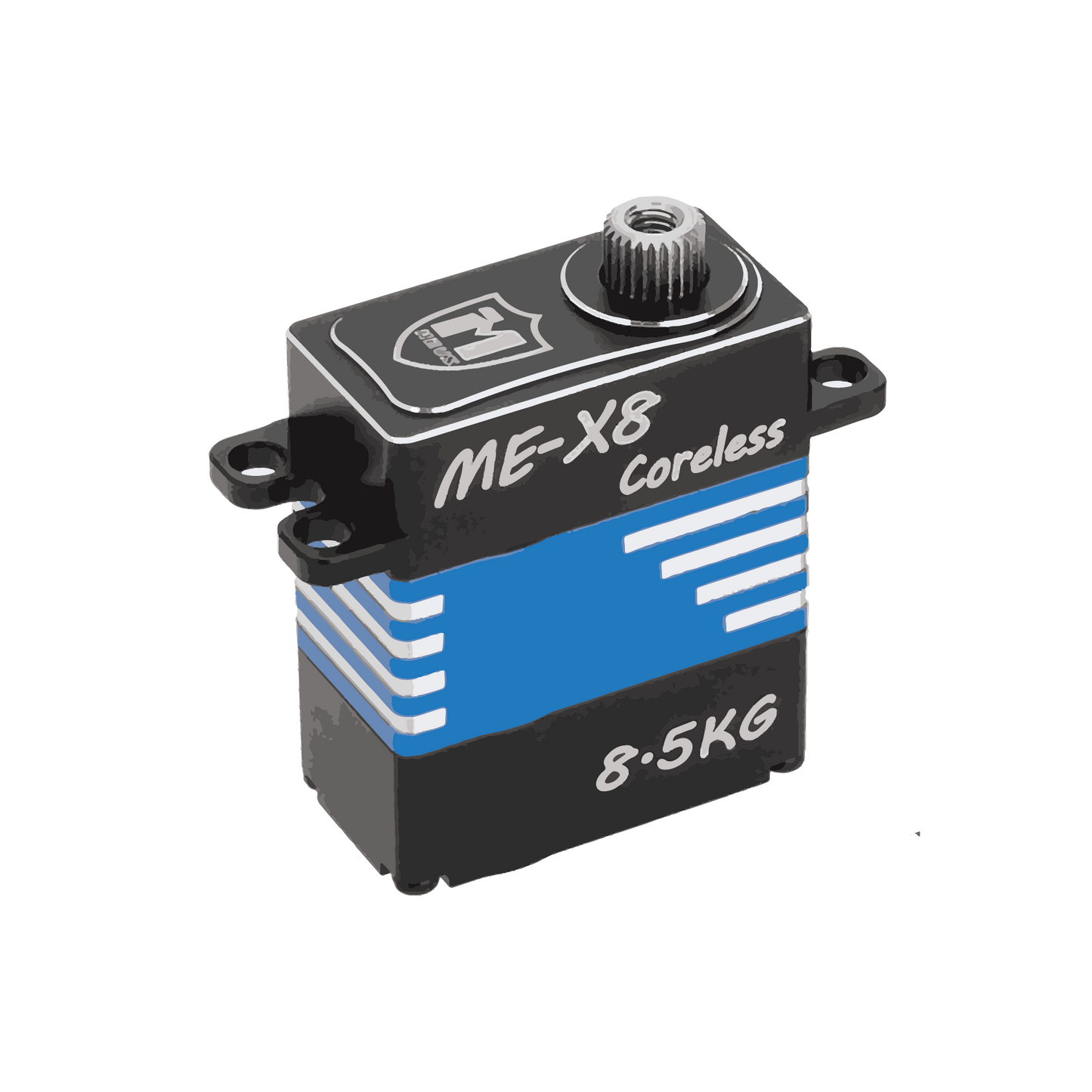 Coreless 12.5kg Brushless Servo with Servo Mount and Servo Horn